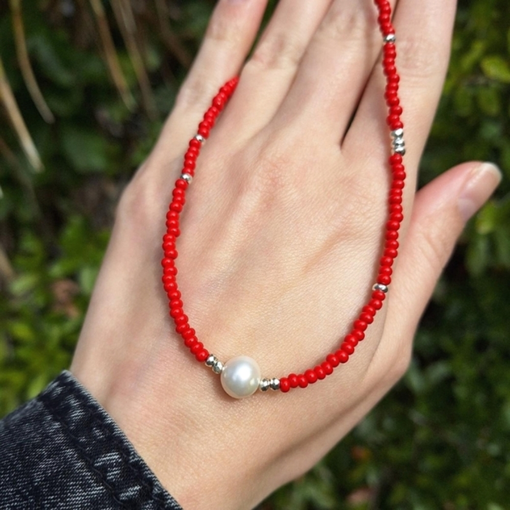 Freshwater Pearl Necklace ~ Handcrafted Jewelry